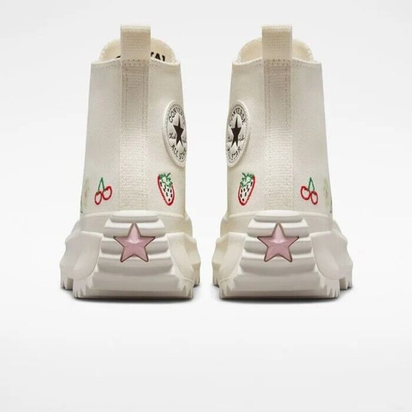 Converse White Run Star Hike Embroidered Women's Sneakers Shoes Platform A03560C - Picture 5 of 11